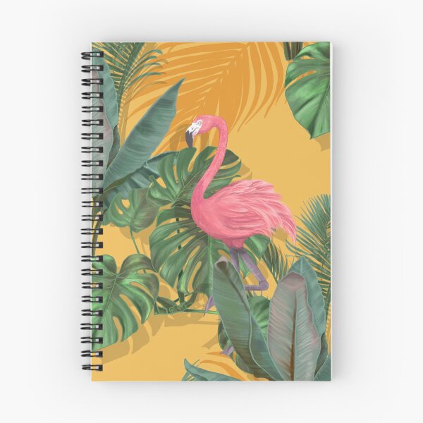 Item preview, Beautiful seamless summer pattern background with tropical palm leaves and flamingos. Ideal for wallpapers, web page backgrounds, surface textures, textiles. designed and sold by Dobrix.