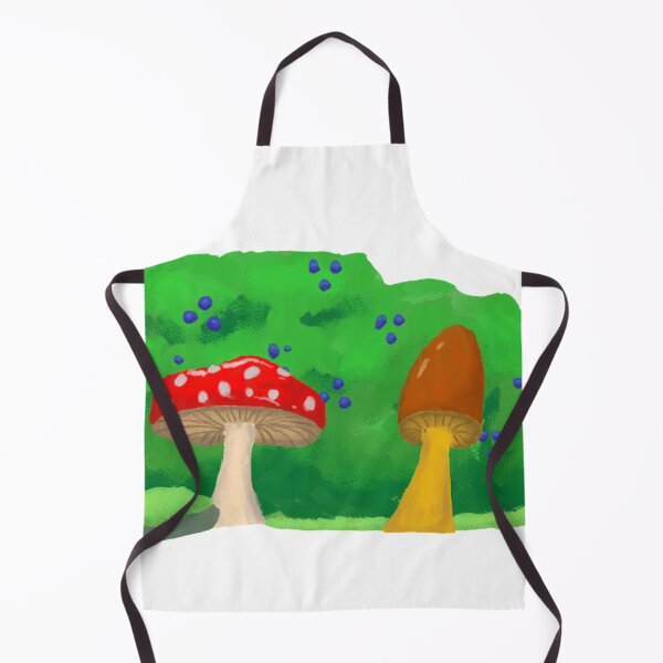Item preview, mushrooms and the blueberry bush designed and sold by aliaannikki.