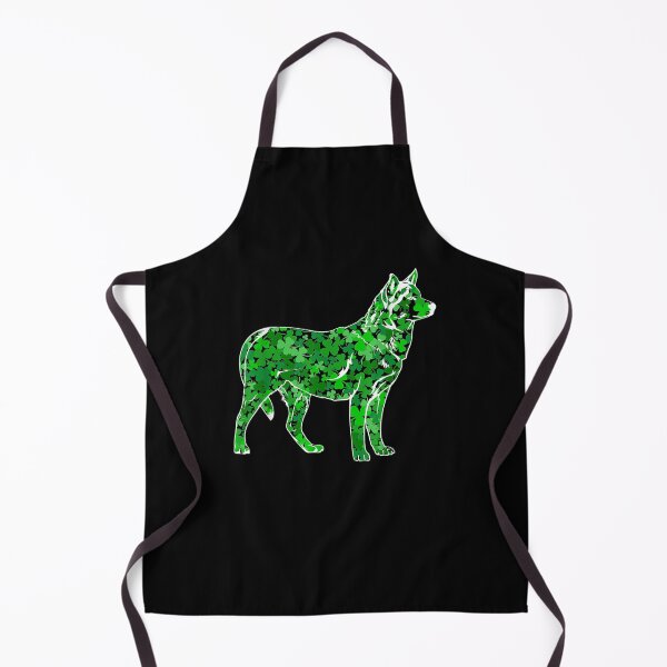 Artikelvorschau, Lustiger Hund Siberian Husky Irish Shamrock St. Parick's Day entworfen und verkauft von charissamo77.