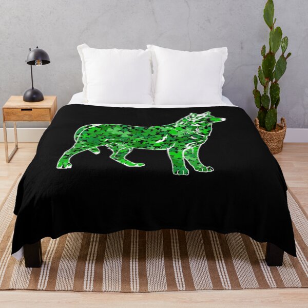 Item preview, Funny Dog Siberian Husky Irish Shamrock St Parick's Day designed and sold by charissamo77.