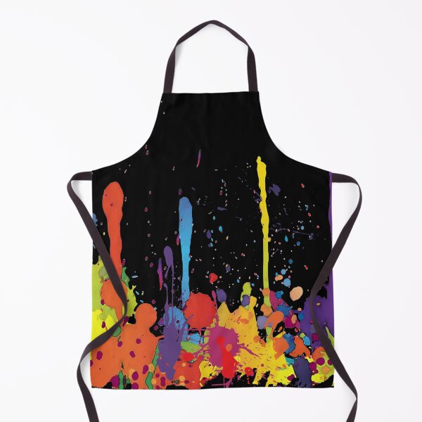 Item preview, Crazy multicolored running SPLASHES horizontal designed and sold by EDDArt.