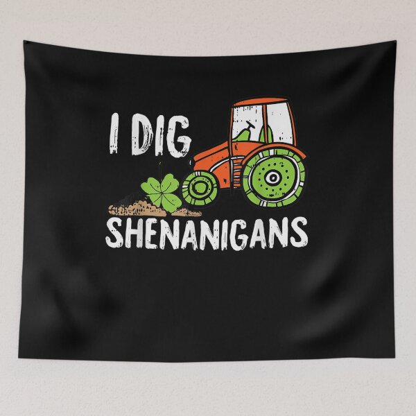 Artikelvorschau, Shenanigans St. Patricks Day Lustige Kleeblatt Traktor irische Geschenke entworfen und verkauft von charissamo77.