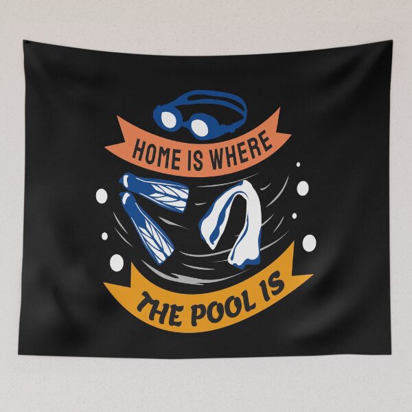 Item preview,  Swimming Love  Quote :Home Is Where The Pool Is designed and sold by remonss.