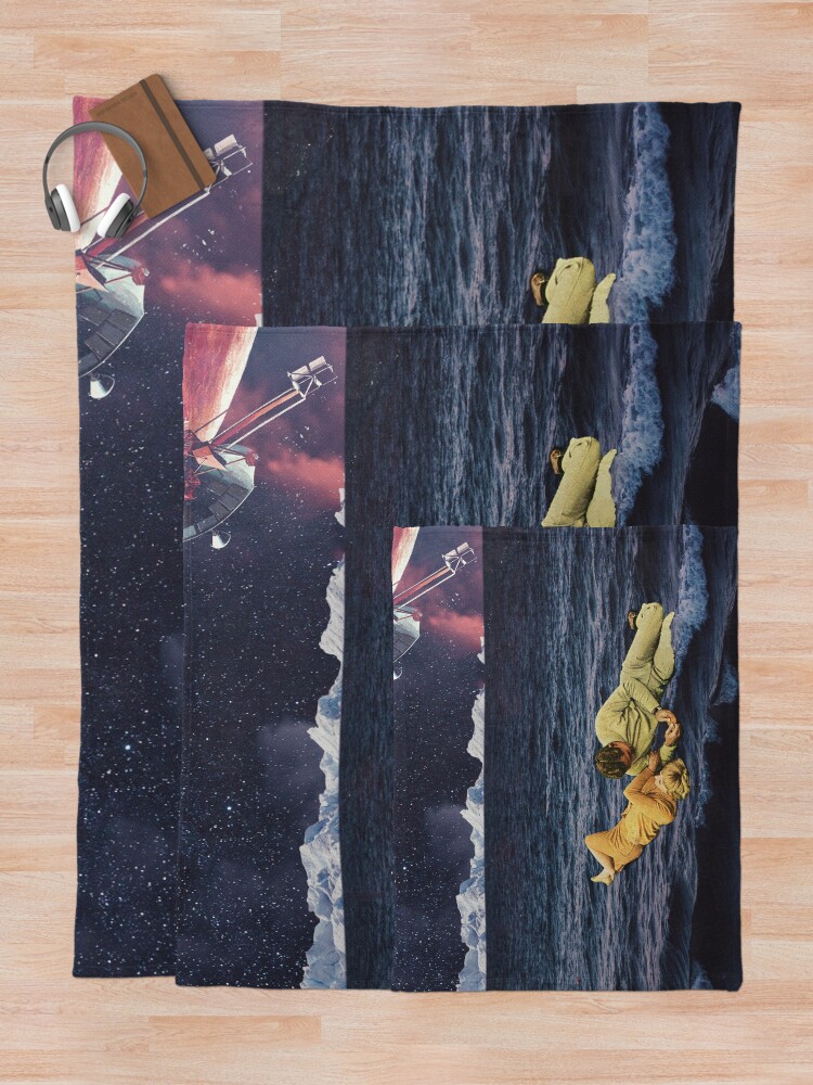 Thumbnail 5 of 6, Throw Blanket, to be Reborn from a sea of Optimism designed and sold by FrankMoth.