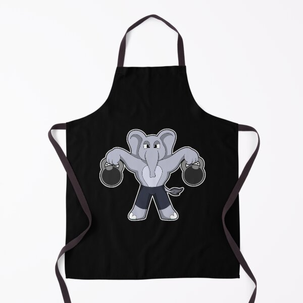 Item preview, Elephant at Bodybuilding with Dumbbells designed and sold by Snabdesign84.