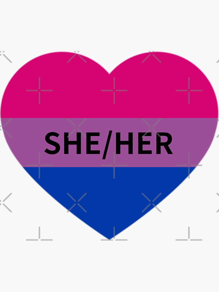 Sheher Pronouns Bisexual Pride Flag Sticker For Sale By Olivks Redbubble 5025