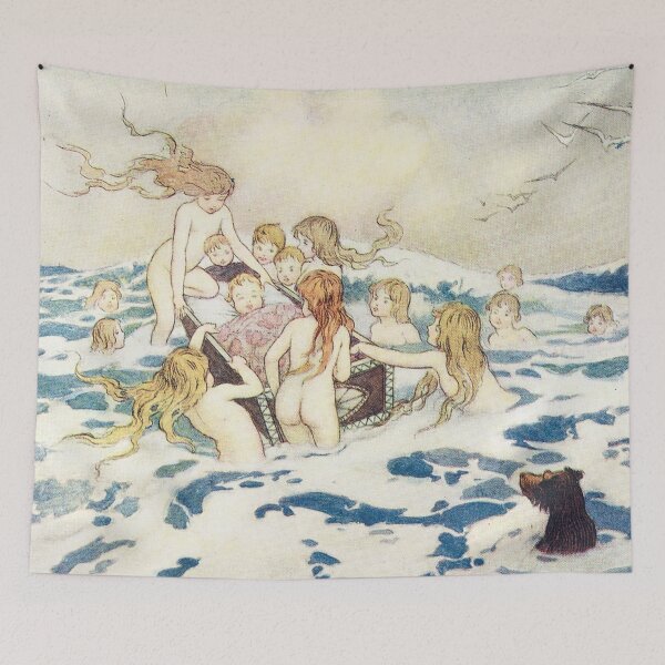 Aperçu de l'œuvre The Water Babies vintage illustration - Warwick Goble créée et vendue par Vintage Designs +.