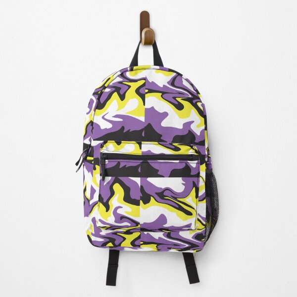 Item preview, Yellow, White, Purple and Black Swirl Nonbinary Pride Pattern designed and sold by MeaganM.