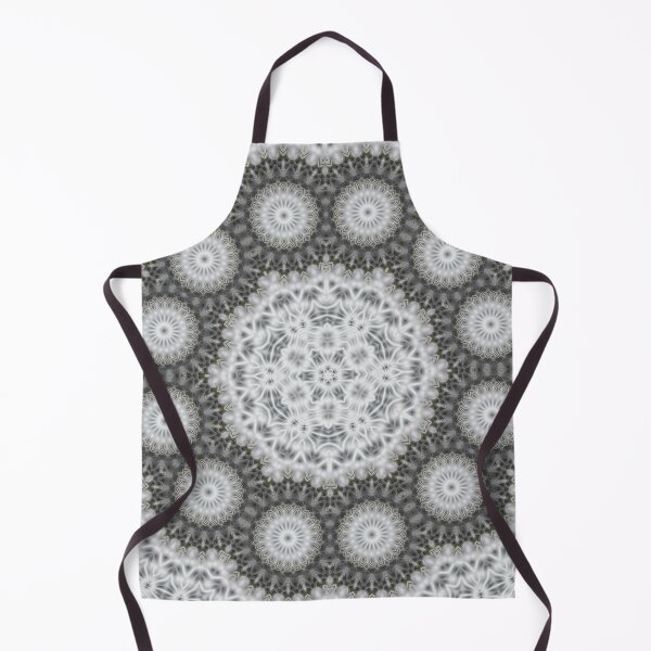 Item preview, Magic Ripples Kaleidoscope Mandala White Gray designed and sold by EDDArt.