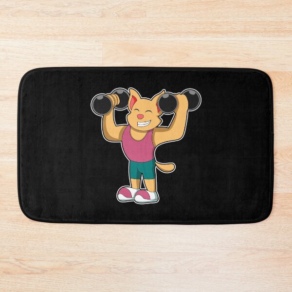 Item preview, Cat Bodybuilder Dumbbells Bodybuilding designed and sold by Snabdesign84.