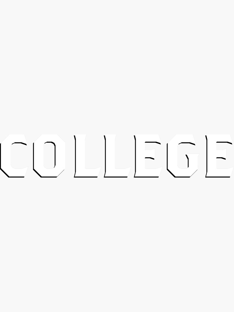 College Sticker
