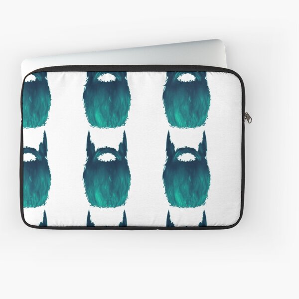 Green Bearded Carpenter Pattern Laptop Sleeve