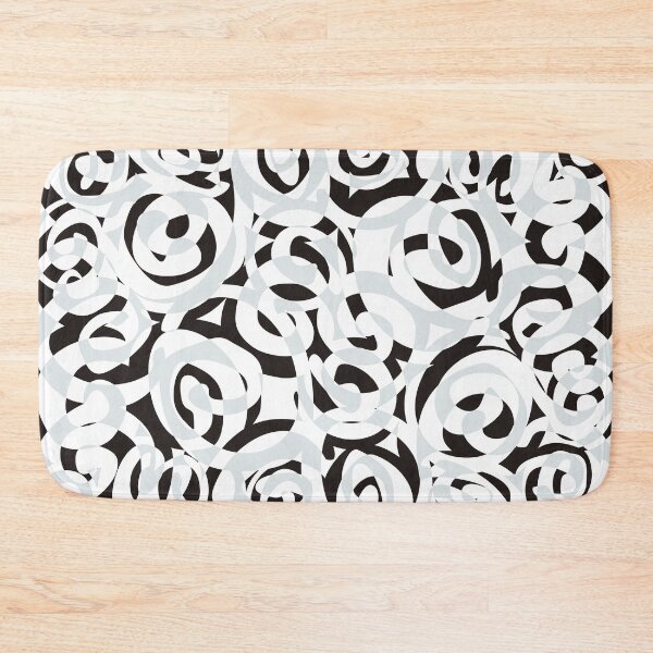 Item preview, Black White Gray SPIRALS design designed and sold by EDDArt.