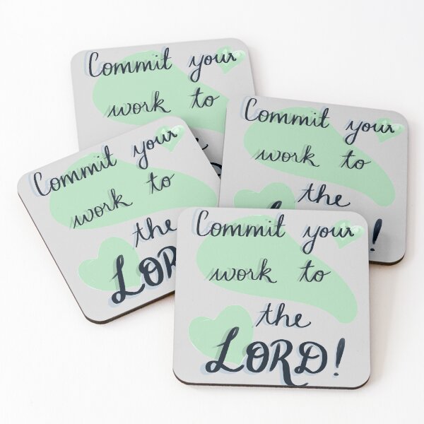 Item preview, Commit your work to the Lord designed and sold by Eve :).