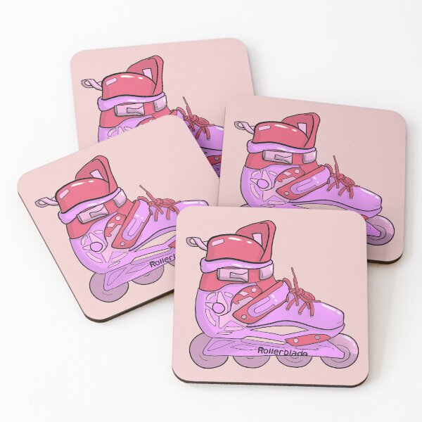 Item preview, Pink Rollerblades designed and sold by Snowfly Studio.