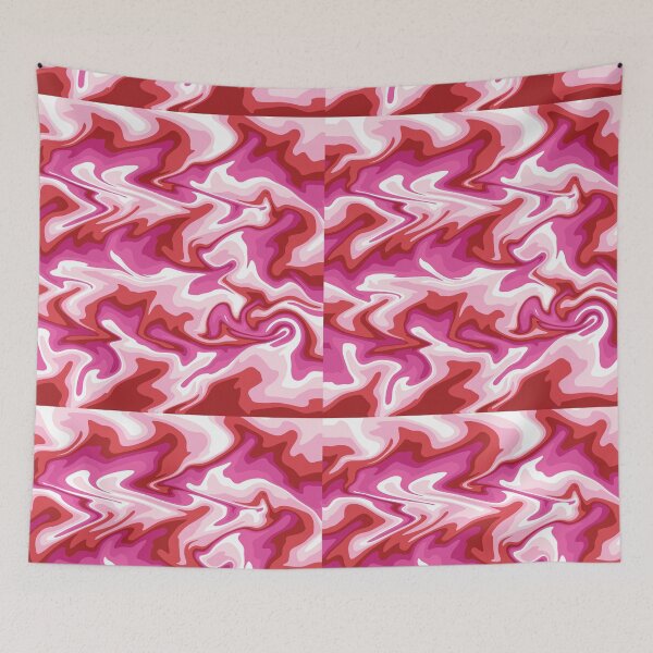 Item preview, Red, Pink and White Swirl Lesbian Pride Pattern designed and sold by MeaganM.
