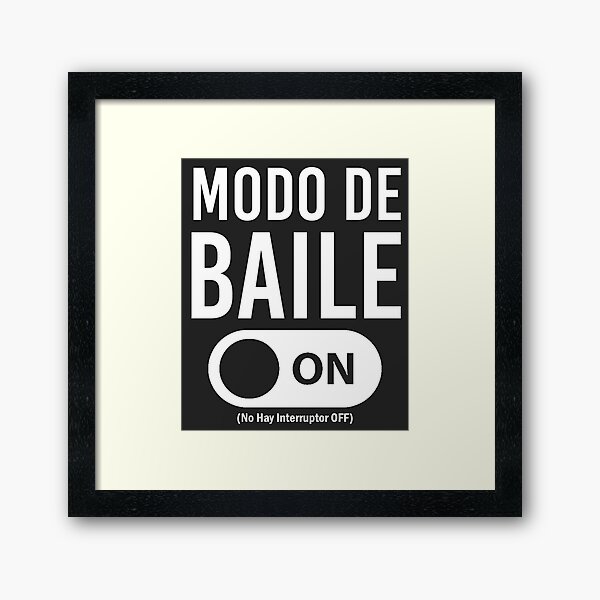 Vista previa del artículo con la obra «Mode De Baile activado (sin interruptor de heno desactivado)», diseñado y vendido por Open Shop.