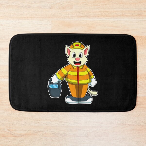 Item preview, Cat as Firefighter with Bucket of Water designed and sold by Snabdesign84.