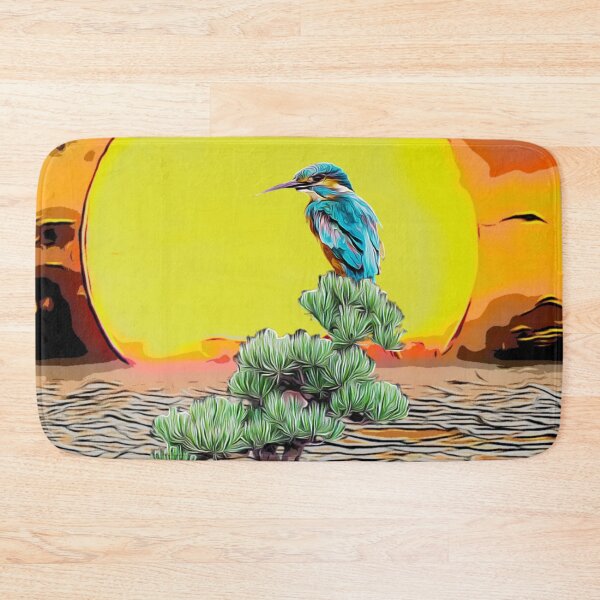 Item preview, Kingfisher bonsai desert sunset  designed and sold by TrippyEarth.