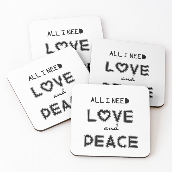 Item preview, All I need Love and Peace designed and sold by ActRightToday.