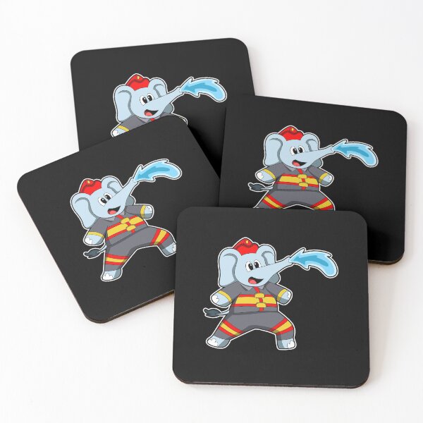 Item preview, Elephant as Firefighter with Hose designed and sold by Snabdesign84.