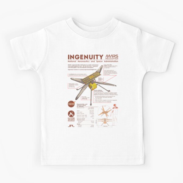 Nasa's Ingenuity helicopter Kids T-Shirt