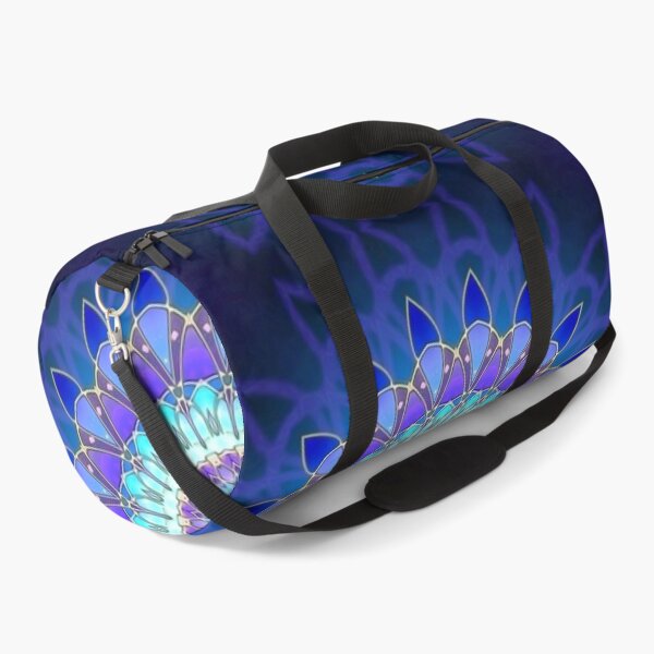 Item preview, Flower mandala - blue cyan violet designed and sold by EDDArt.