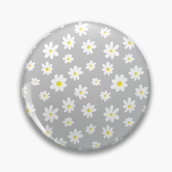 Item preview, Daisy Pattern (gray/white) designed and sold by Design Minds Boutique.