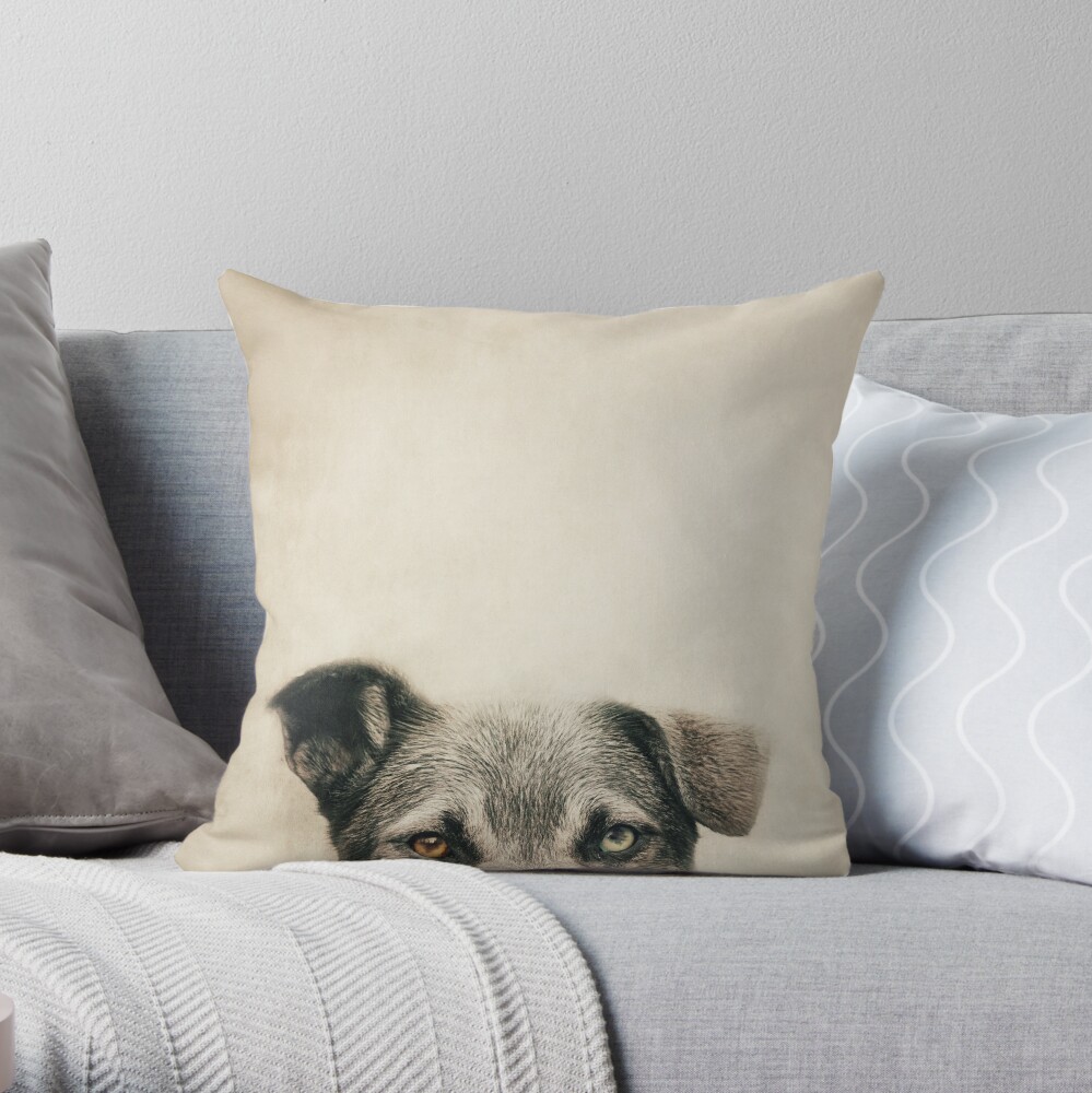 custom dog throw pillow