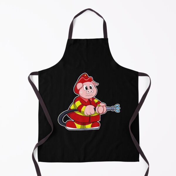 Item preview, Pig as Firefighter with Fire extinguisher designed and sold by Snabdesign84.
