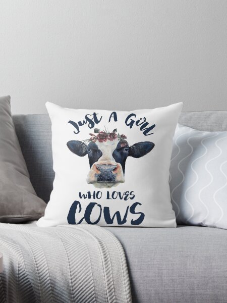 Item preview, Animal Lovers Funny Gifts - Just A Girl Who Loves Cows designed and sold by Cheap Women's Shirts.