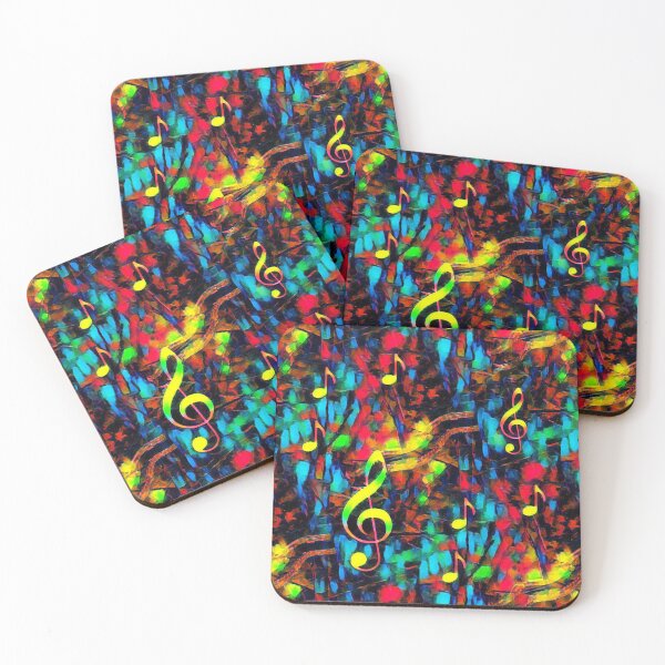 Item preview, Music Notes Bright Abstract designed and sold by 13Moons.