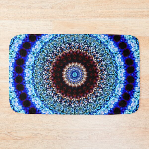 Item preview, Magic Ripples Kaleidoscope Mandala - Blue designed and sold by EDDArt.