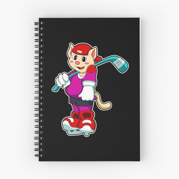 Item preview, Cat at Ice hockey with Ice hockey stick & Cap designed and sold by Snabdesign84.