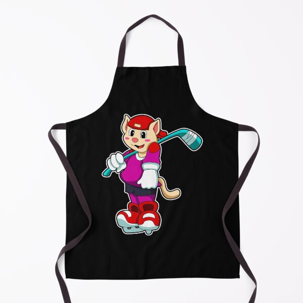 Item preview, Cat at Ice hockey with Ice hockey stick & Cap designed and sold by Snabdesign84.