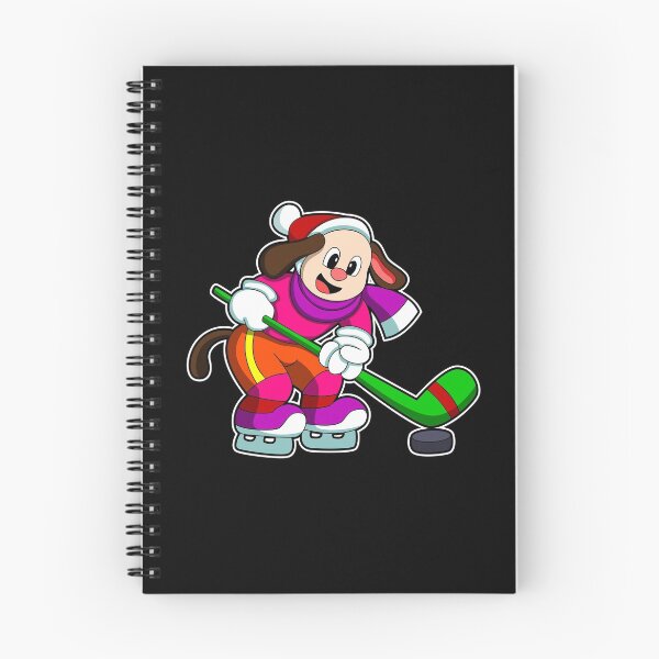 Item preview, Dog at Ice hockey with Ice hockey stick & Puck designed and sold by Snabdesign84.
