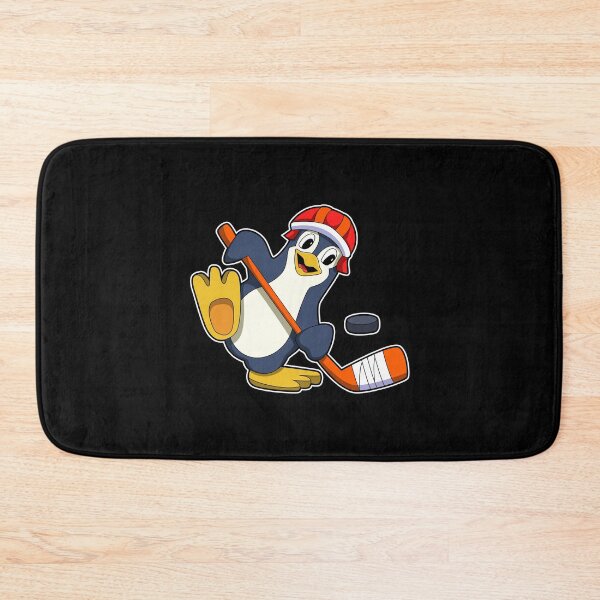 Item preview, Penguin at Ice hockey with Ice hockey stick & Cap designed and sold by Snabdesign84.