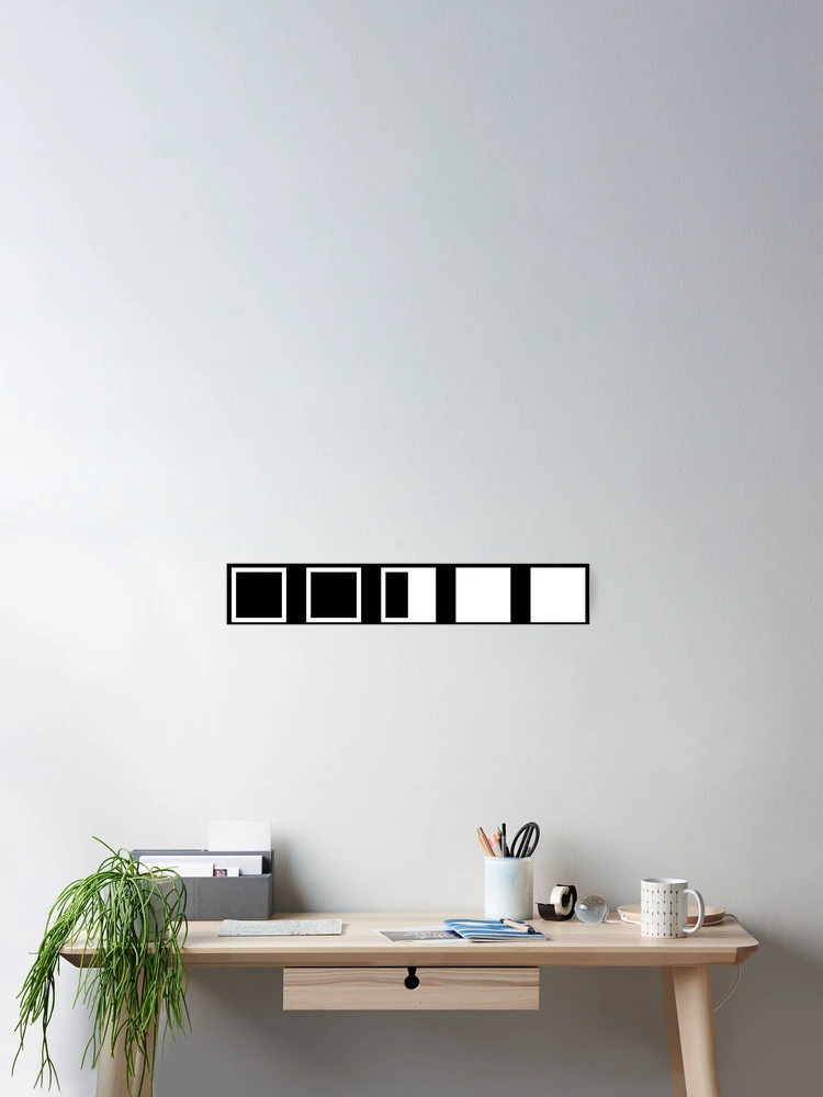 Thumbnail 2 of 3, Poster, Square Shape Minimal Design (Pattern Collection) designed and sold by MinimalDM.