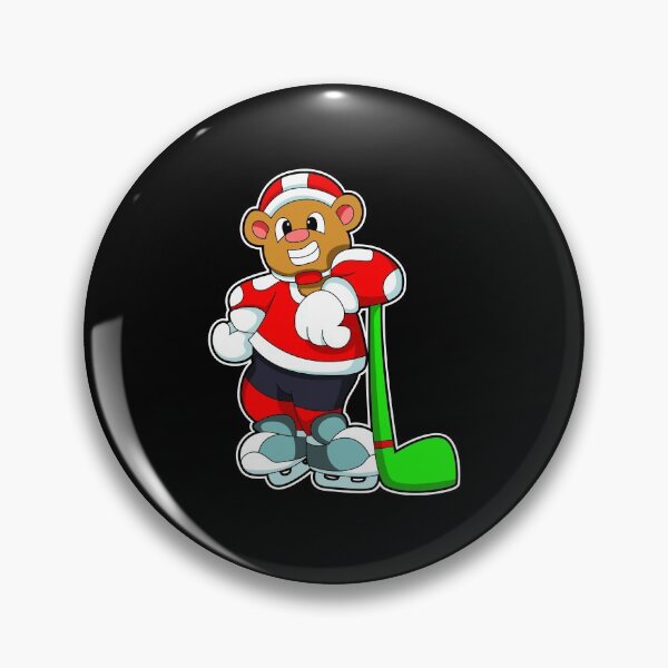 Item preview, Bear at Ice hockey with Ice hockey stick designed and sold by Snabdesign84.