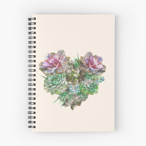 Item preview, Succulent plant heart with aloe, watercolor effect, a good gift for plant lovers designed and sold by Collagedream.