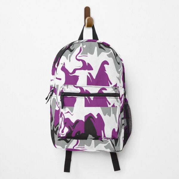 Item preview, Black, Grey, Purple and White Swirl Asexual Pride Pattern designed and sold by MeaganM.