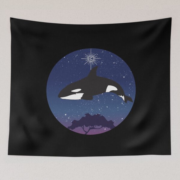 Item preview, Skywhale, Whale in the night sky designed and sold by fra02.