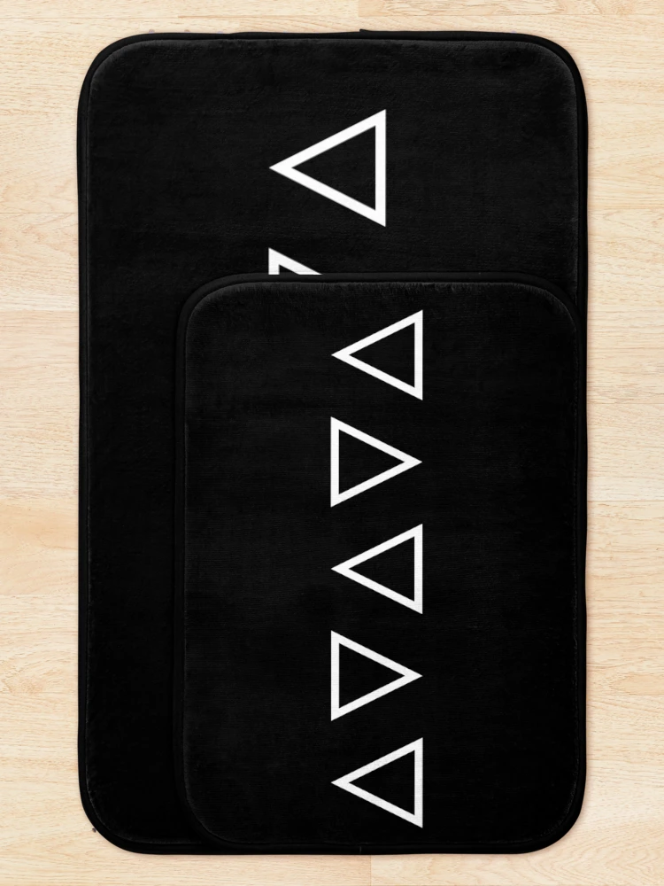 Thumbnail 5 of 6, Bath Mat, Triangle Pattern Minimal Design (Pattern Collection) designed and sold by MinimalDM.
