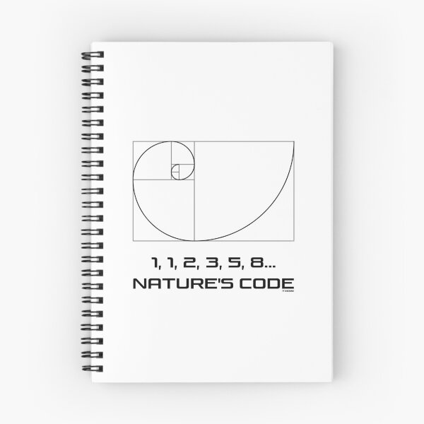 Item preview, Fibonacci Spiral Phi Sequence Nature's Code white designed and sold by 7T-Designs.