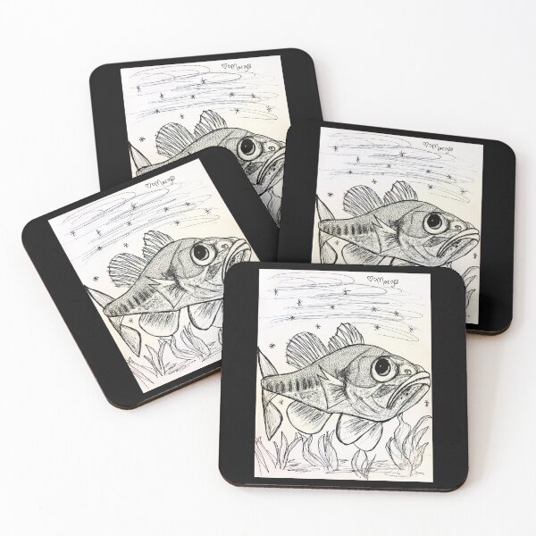 Item preview, Largemouth Bass Swimming designed and sold by MargoCamille.
