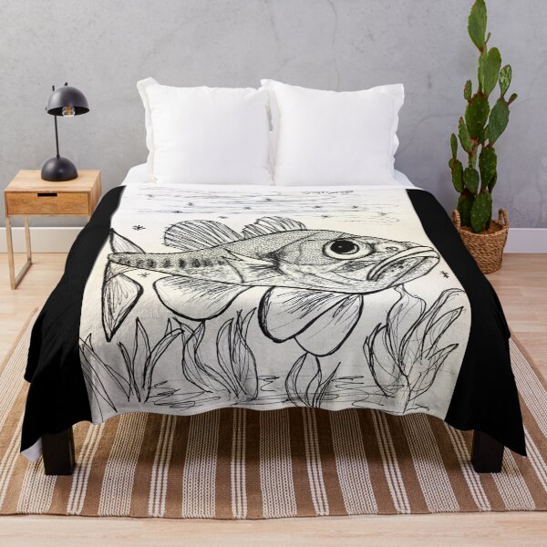 Item preview, Largemouth Bass Swimming designed and sold by MargoCamille.