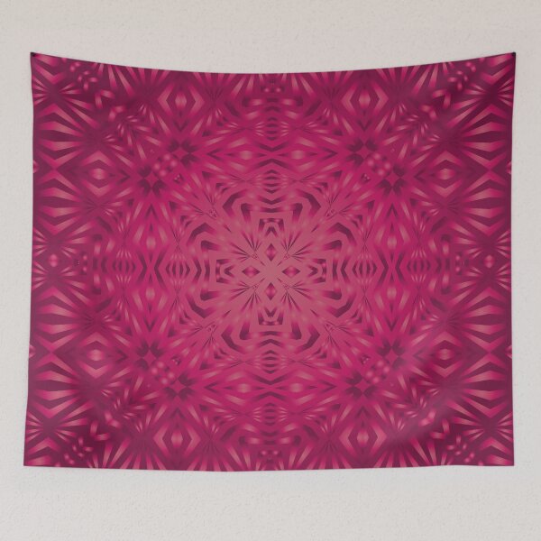 Item preview, Colorful Modern Dark Pink Geometric Pattern No.52 designed and sold by venella.