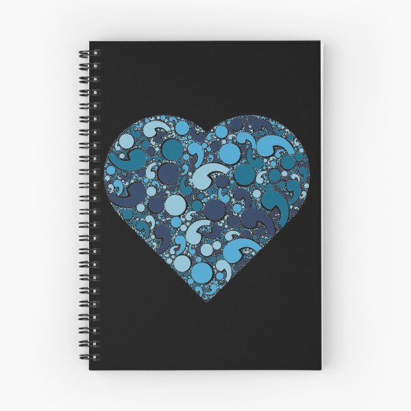 Item preview, Semicolon Blue Heart - Mental Health Matters designed and sold by pjmorley.