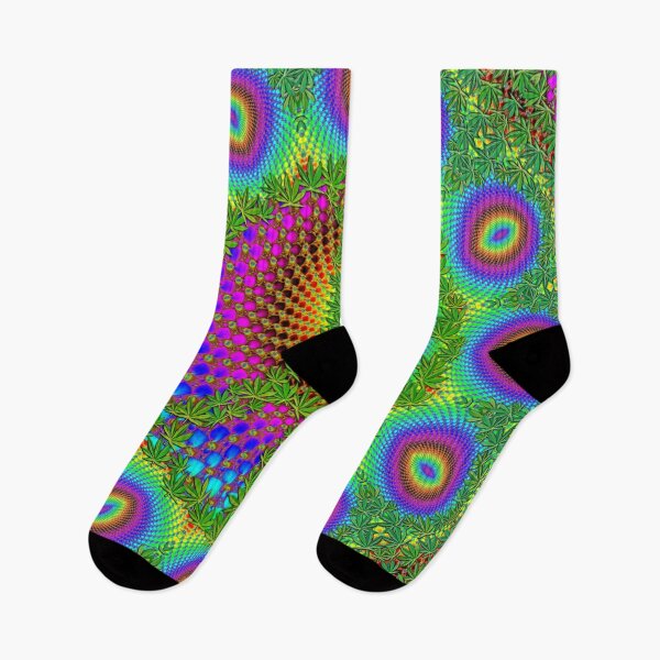 Item preview, Flower Power Psychedelic HEMP PEACE MANDALA multicolored designed and sold by EDDArt.