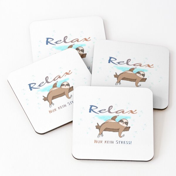 Item preview, Just Relax No Stress Sloth Break Calm Gift designed and sold by René Gudenrath.